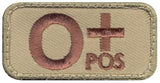 O Positive blood type tan patch