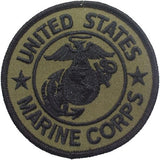 Green USMC round patch