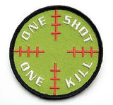 One shot one kill velcro patch